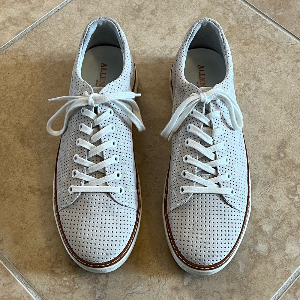 Like-new Allen Edmonds Porter Derby Suede Sneakers - 9.5D